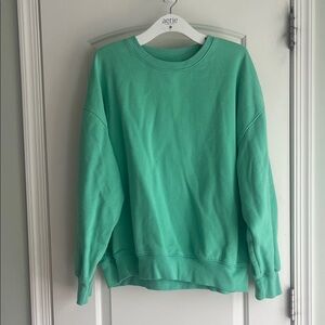 American Eagle Bright Green Crewneck Sweatshirt